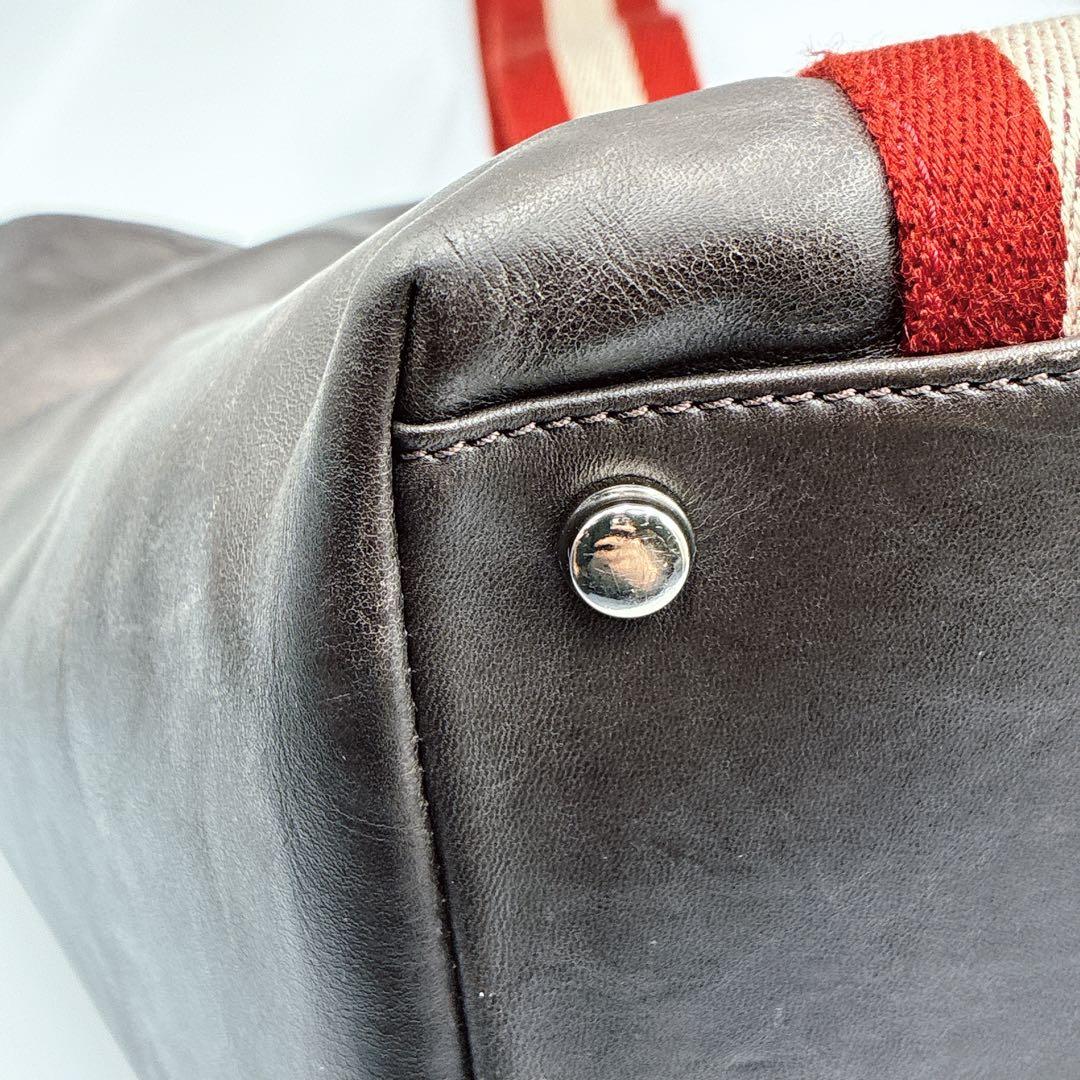 バリー　トレインスポッティング A4 サイドポケット トートバッグ 本革 レザー