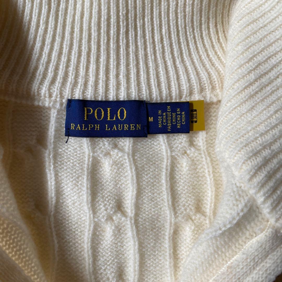 Polo Ralph Lauren ハーフジップケーブルニット