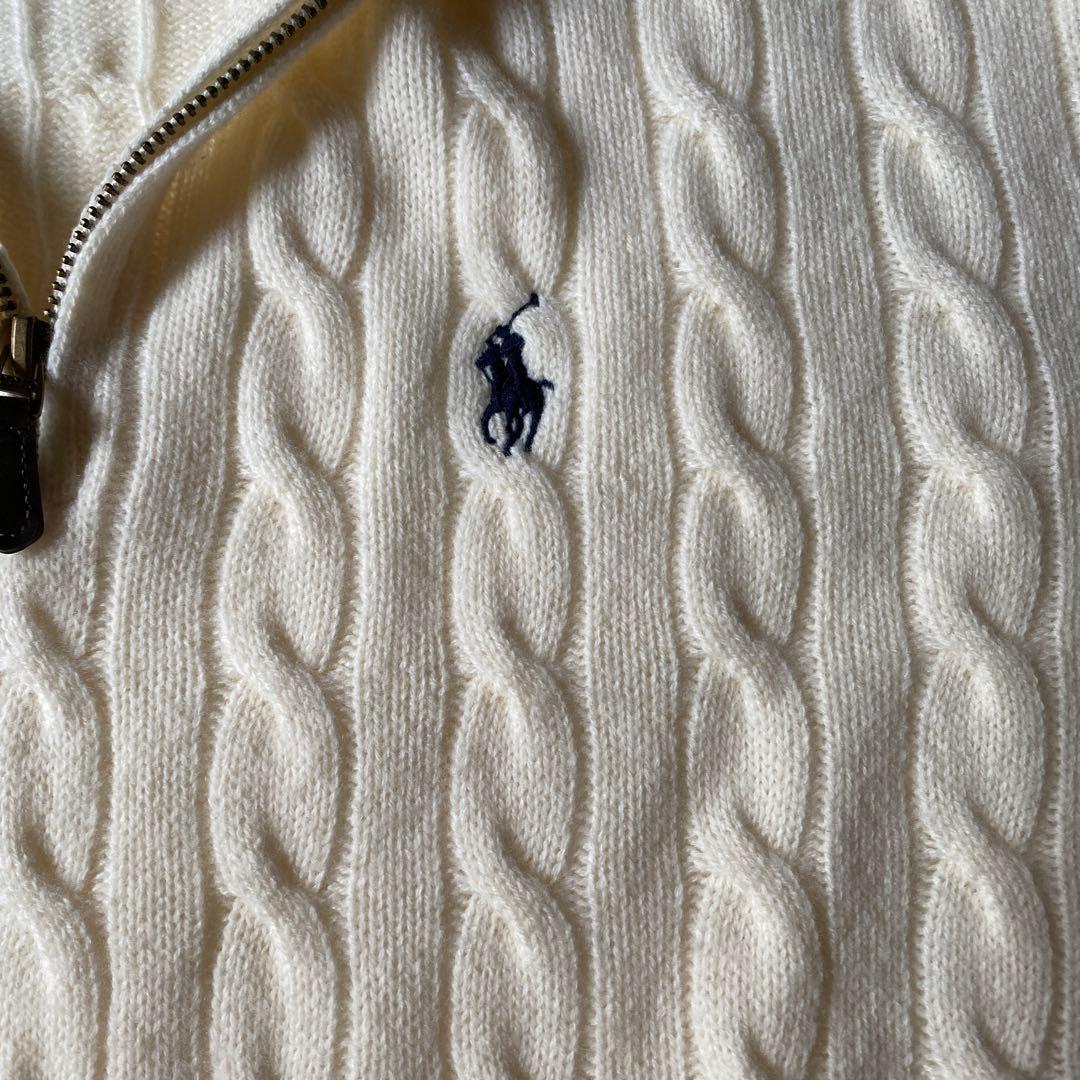 Polo Ralph Lauren ハーフジップケーブルニット