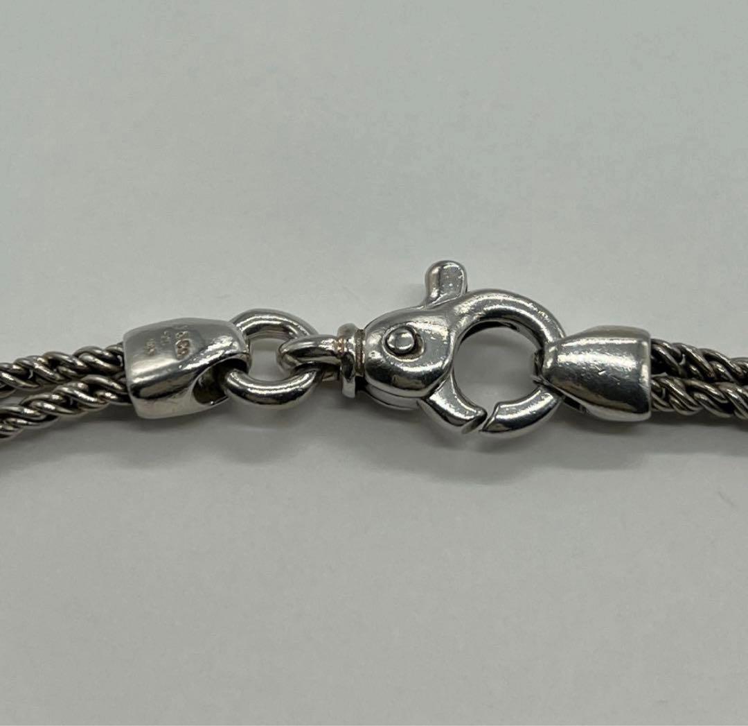 ティファニー TIFFANY ダブルロープセンターノット ブレスレットSV925