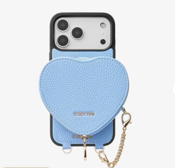 【iPhone 13 Pro 用】CUSTYPE ハートデザインキット ブルー