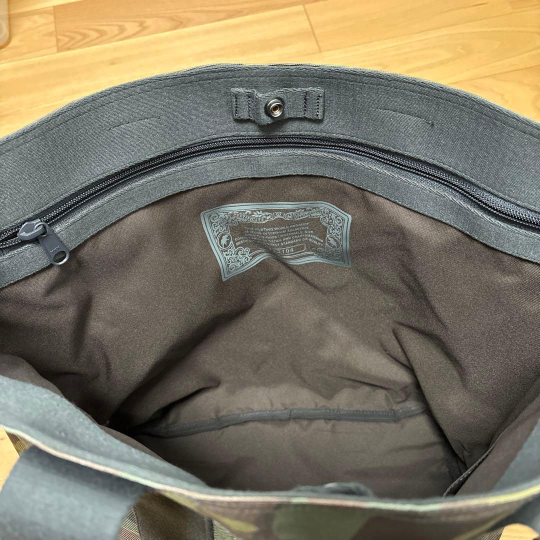 HUNTING WORLD トートバッグ　カモフラ