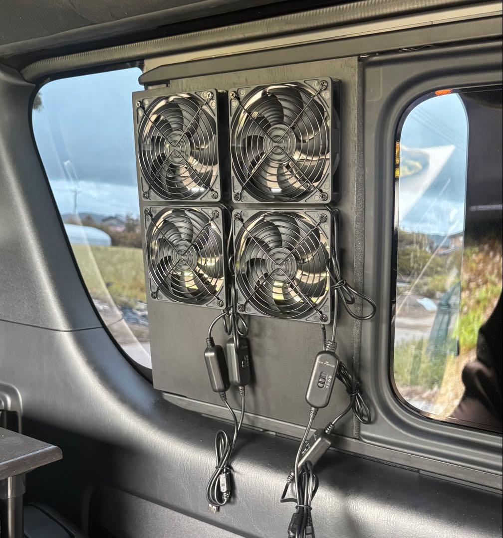 しげちゃん　運転席側　4連ファン　ルーバー付