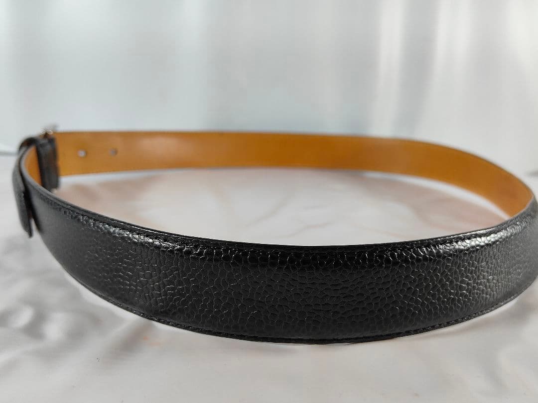 【極厚】クロケット＆ジョーンズ　高級スコッチグレインカーフベルト　英国製正規品