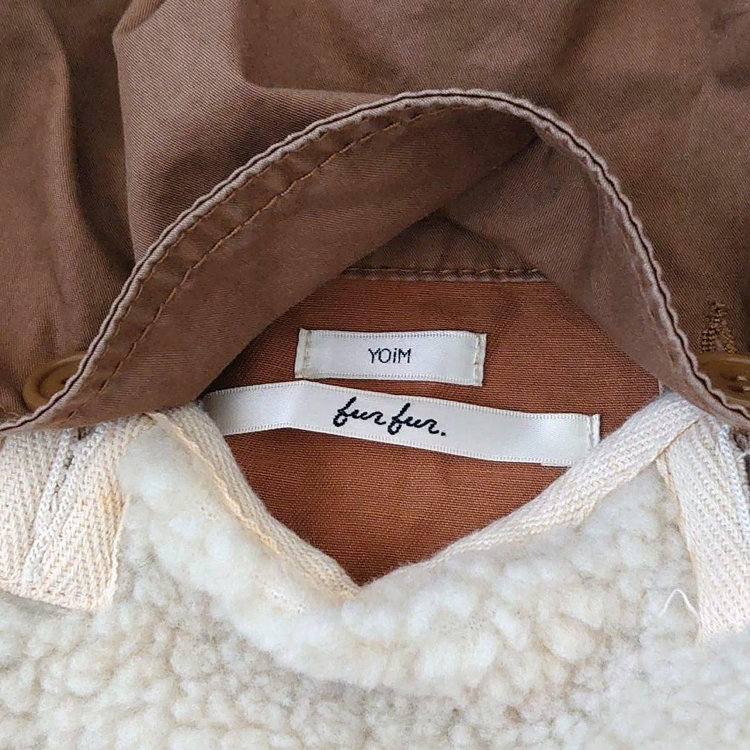 試着のみ futfur モッズコート　ブラウン