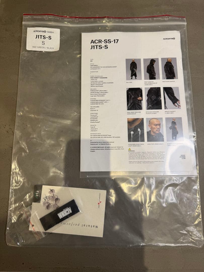 コレクション放出☆ACRONYM J1TS-S Raf Green/ Black