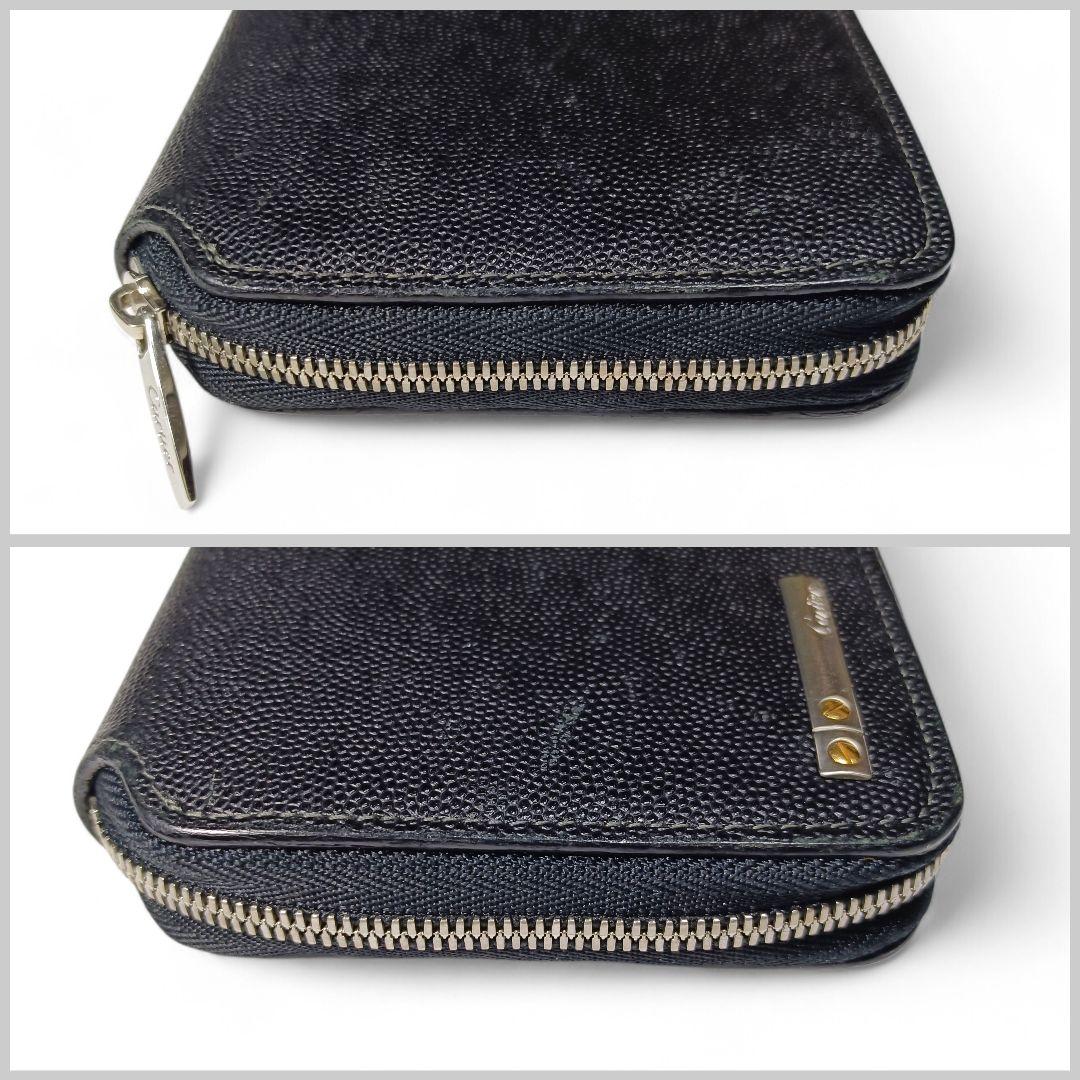 美品♪カルティエ Cartier ラウンドジップ 長財布 レザー ユニセックス