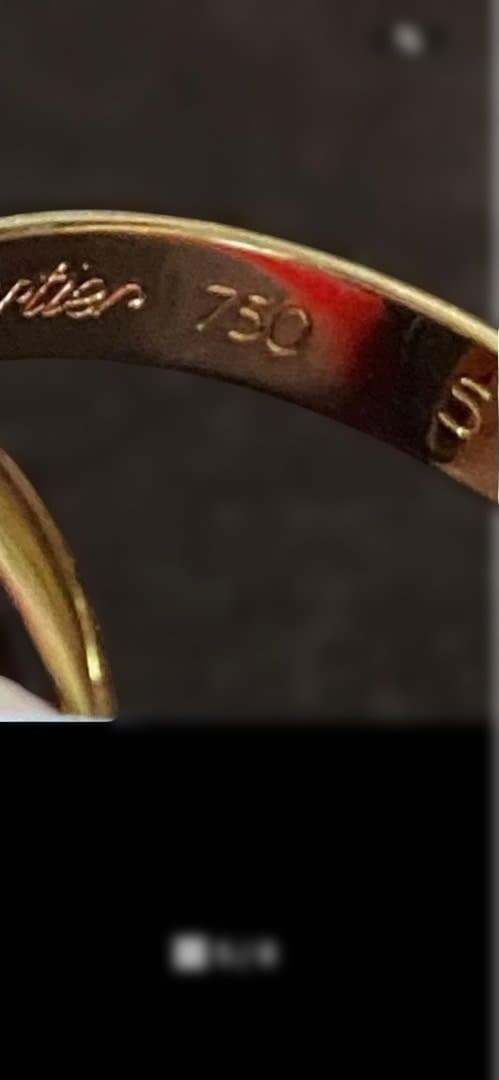 重量重め❣️ヴィンテージ　カルティエ❣️ トリニティ　リング　スリーゴールド　54