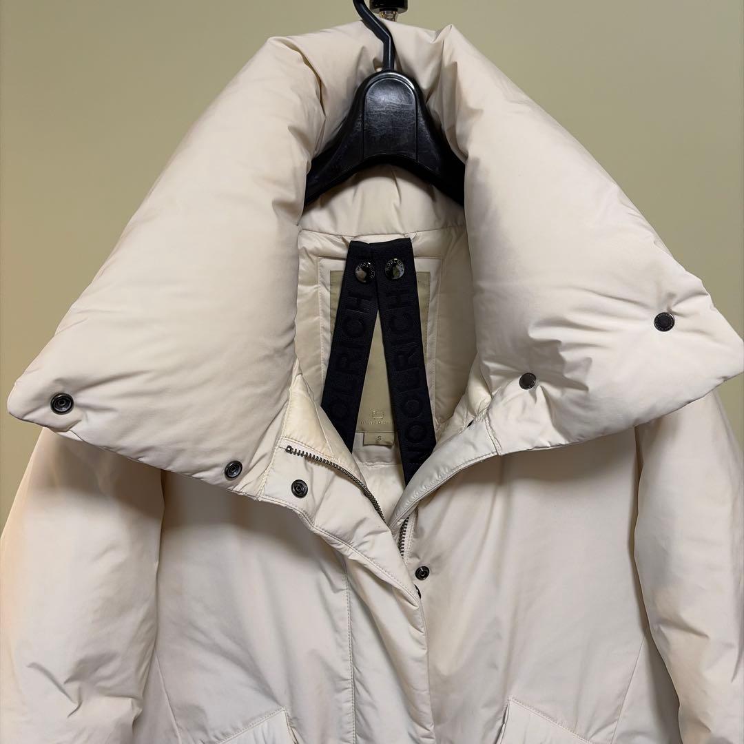 ウールリッチ ラグジュアリー コクーン ジャケット ダウン ミルキークリーム S