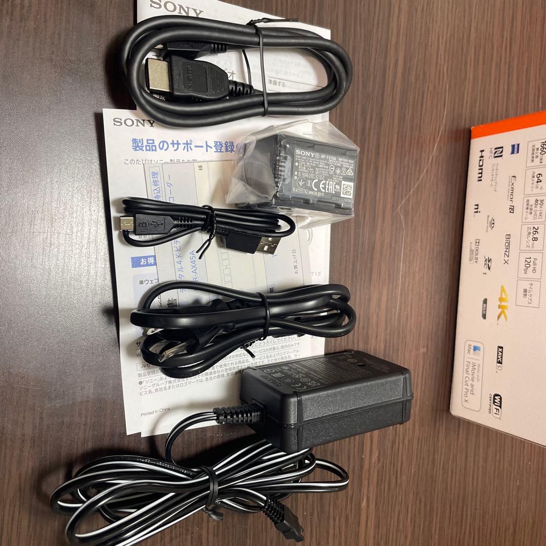 SONY FDR-AX45A 4K ハンディカム　展示美品
