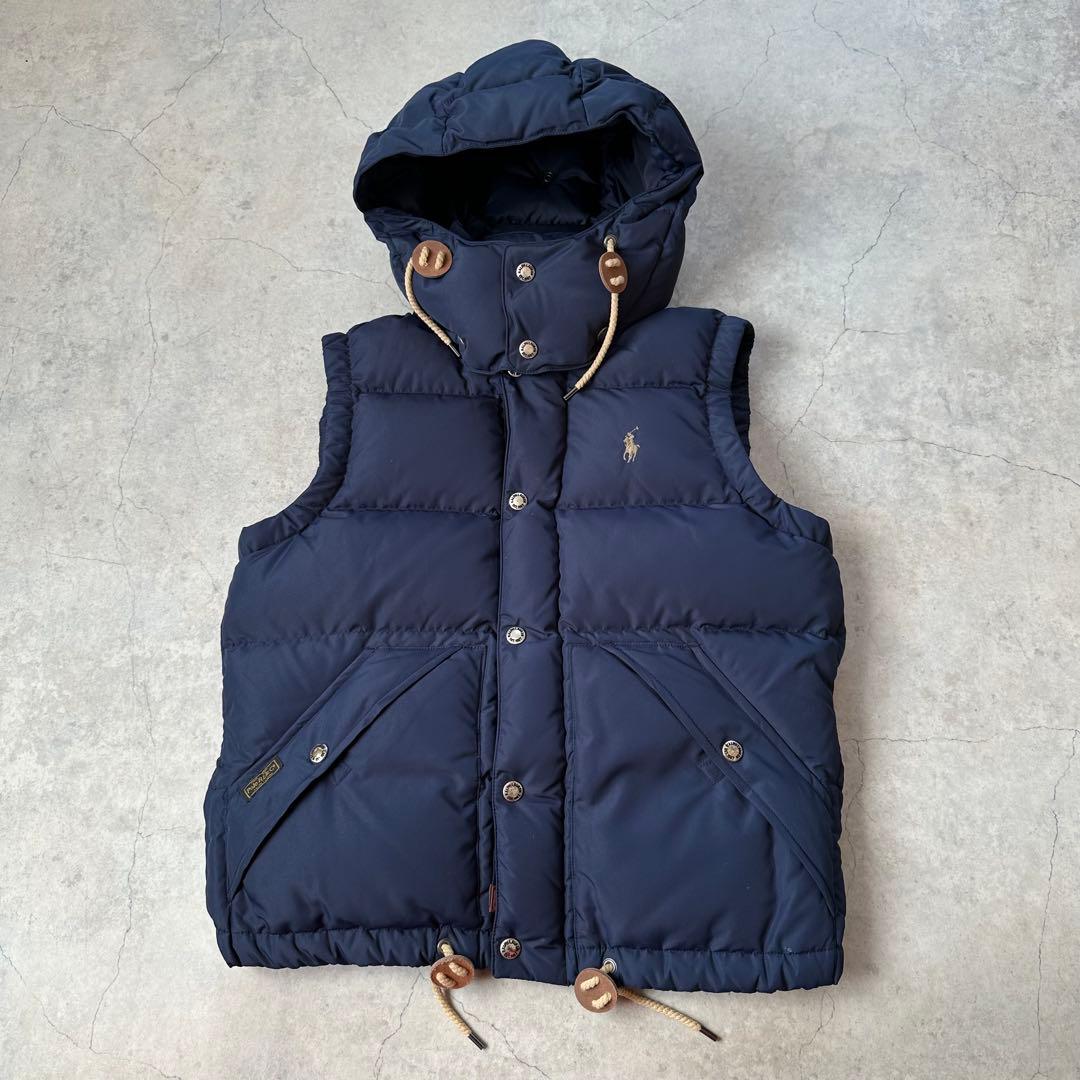 POLO RALPH LAUREN ダウンベスト パーカー ネイビー