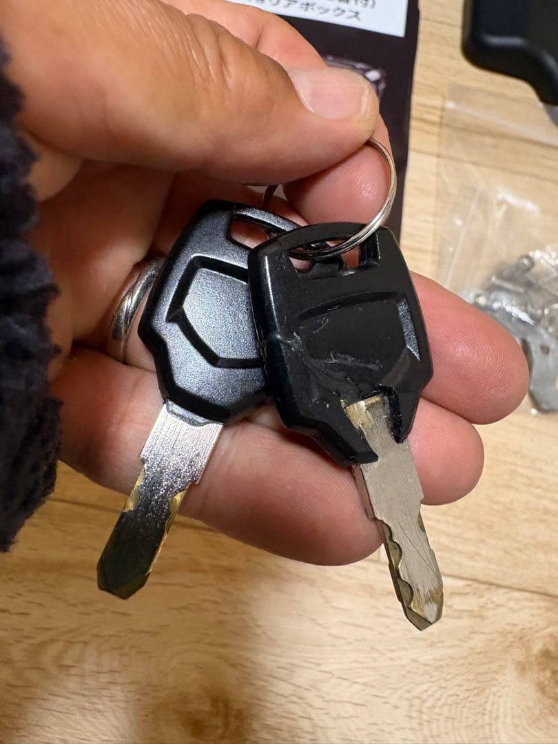 バイク用リアボックス55ℓ、サーモスクーラーバック付き