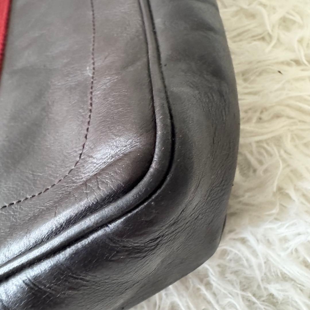 【バリー】トートバッグ　ビジネスバッグ レザー　ダークブラウン 鍵付き　A4