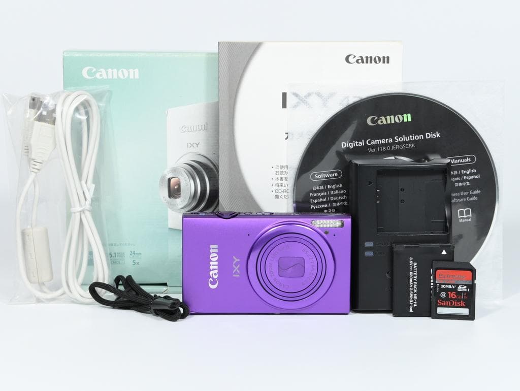 【超美品】 キヤノン　Canon IXY 430F パープル
