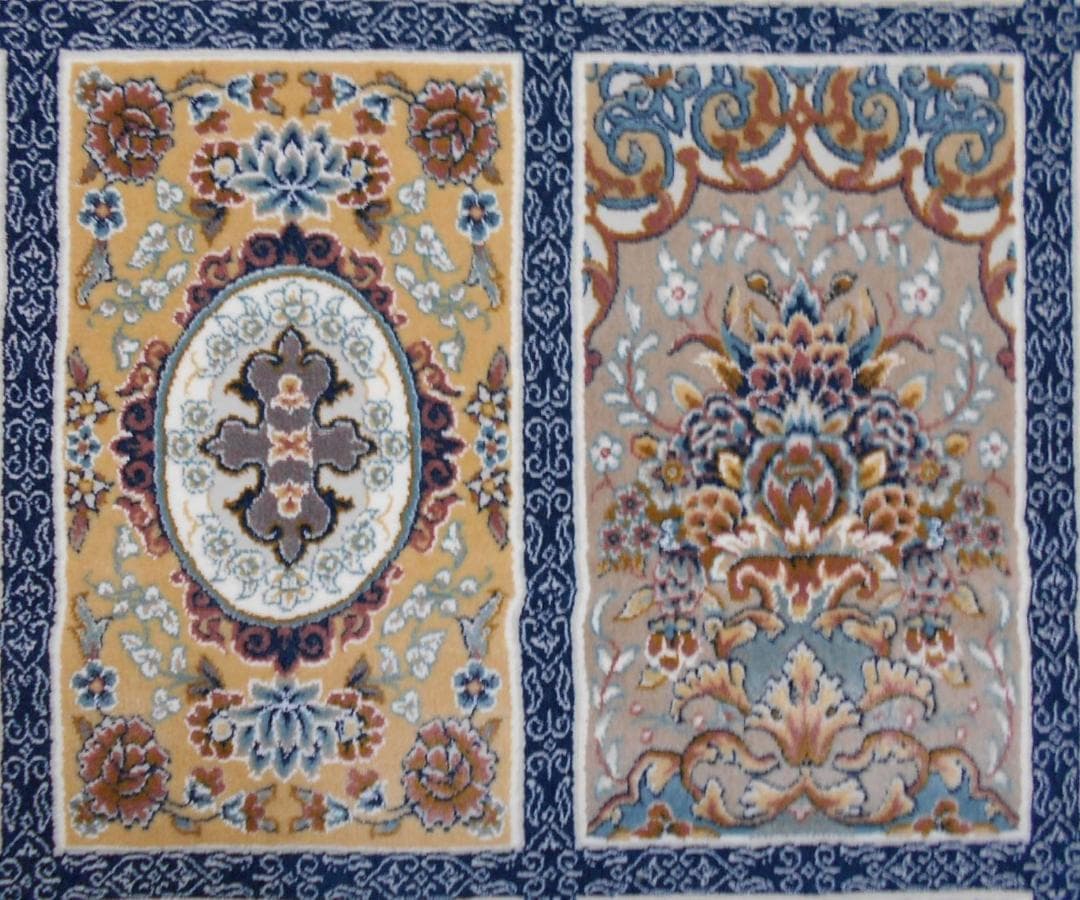 225万ノット！超高密度織 絨毯！本場 イラン産150×225cm‐200261