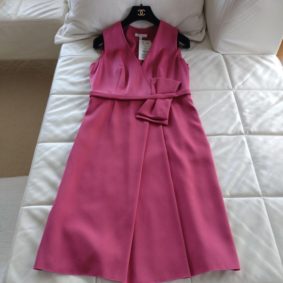 PAULE KA ノースリーブワンピース 38 ピンク