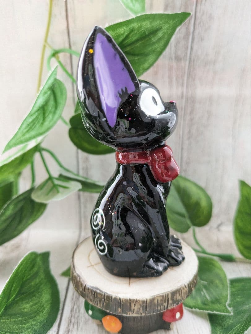 【Lemon☆】➀まっくろくろの蝶ネクタイねこちゃん形オルゴナイト☆他２点