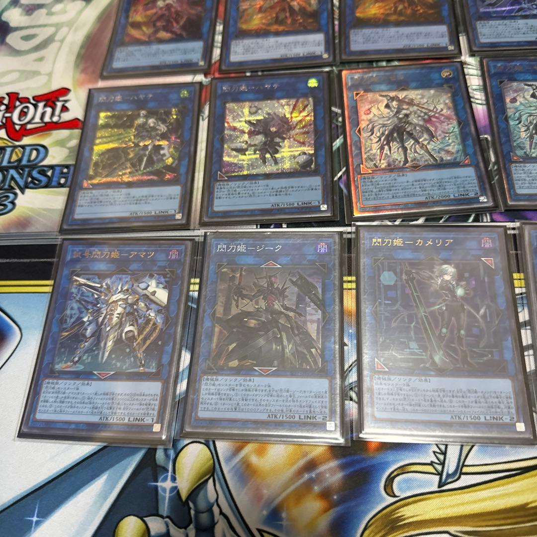 遊戯王　閃刀姫デッキ　スリーブ付き