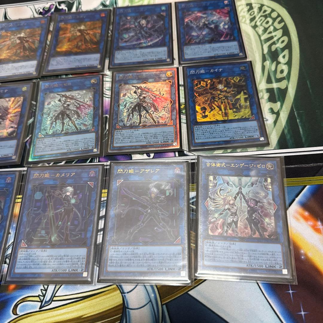 遊戯王　閃刀姫デッキ　スリーブ付き