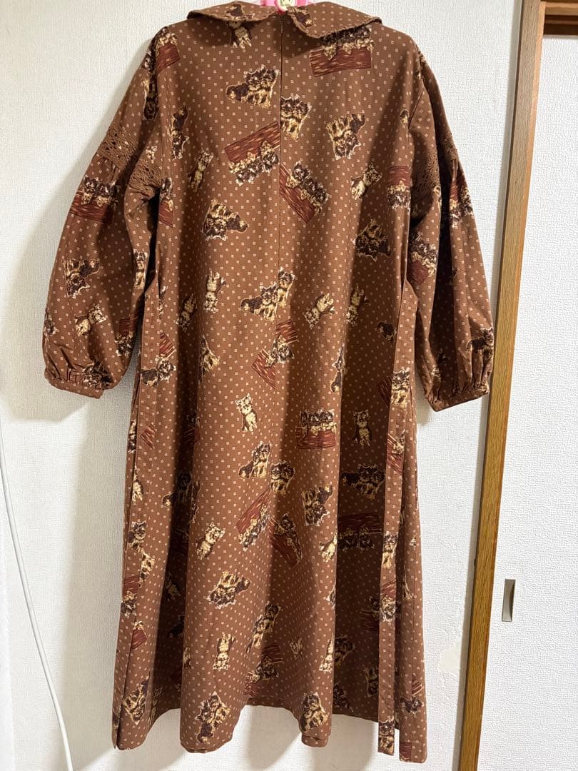 稀少❣️STREET ORGAN 裏起毛綿ワンピース❣️Ｍサイズ　わんちゃん柄