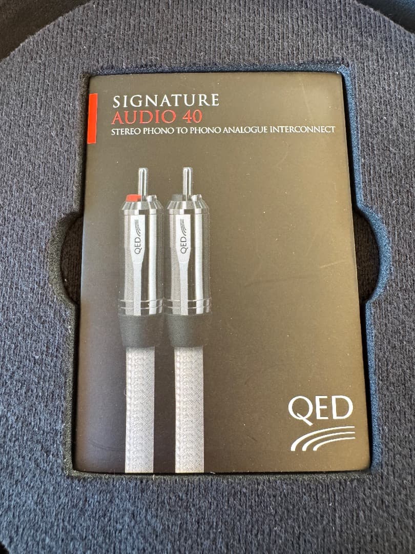 RCAケーブル QED SIGNATURE AUDIO 40 0.6m２本