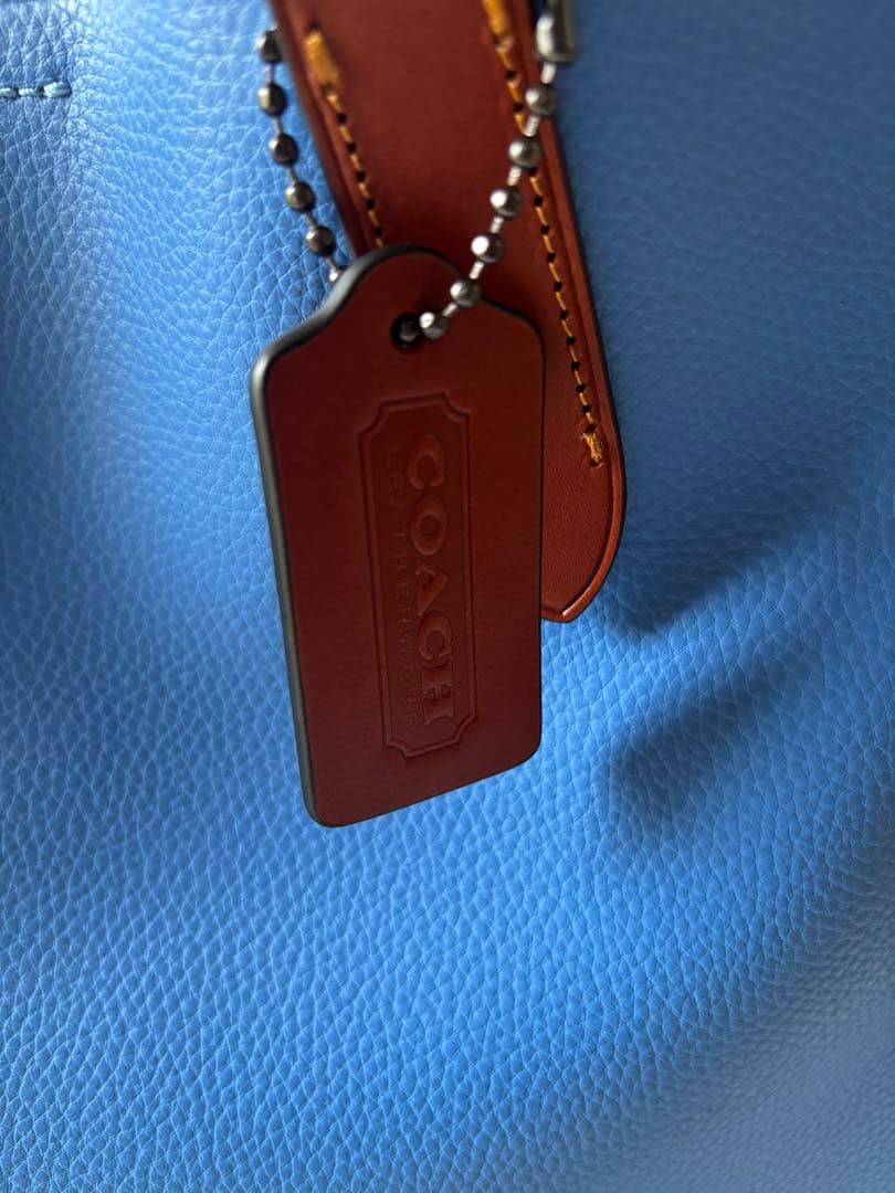 【新品】COACHコーチ リレー トート 34 ブルートートバッグ！女の子にも♪