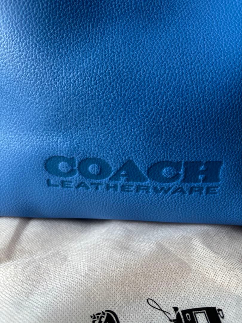 【新品】COACHコーチ リレー トート 34 ブルートートバッグ！女の子にも♪