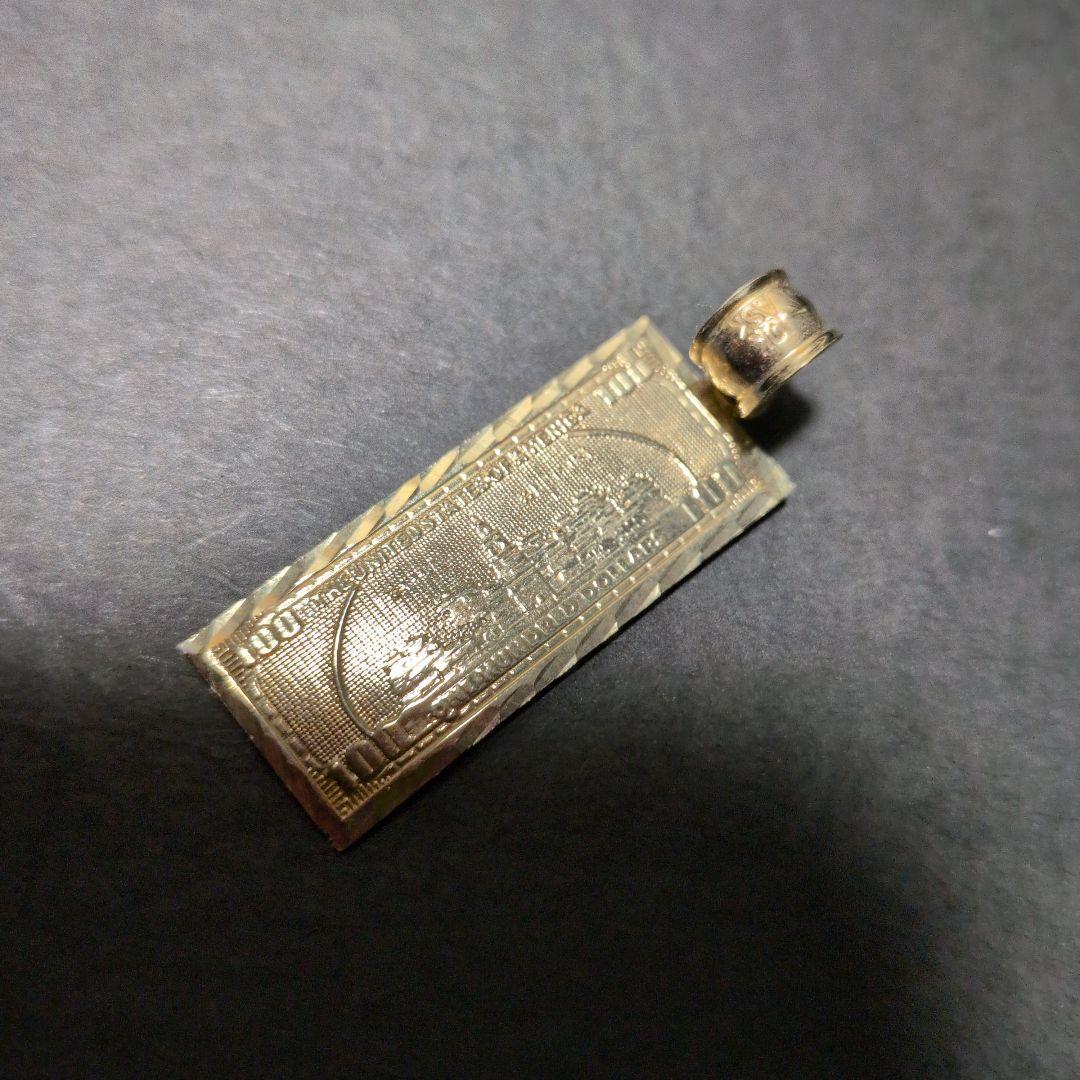 AVALANCHEアヴァランチ 10K K10 100ドル札トップ ネックレス