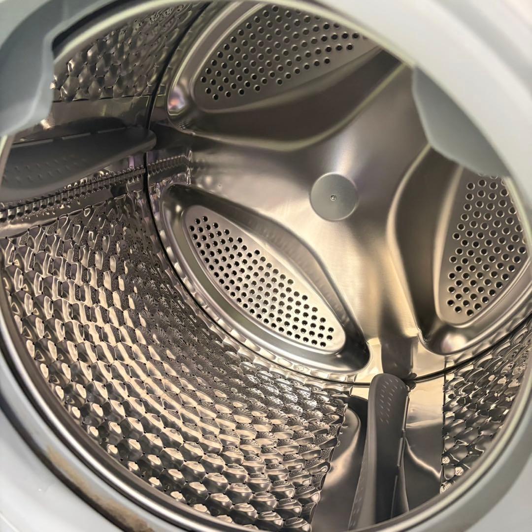 722 コンパクトドラム式洗濯機　7.5キロ　小型　一人暮らし　左開き　ホワイト