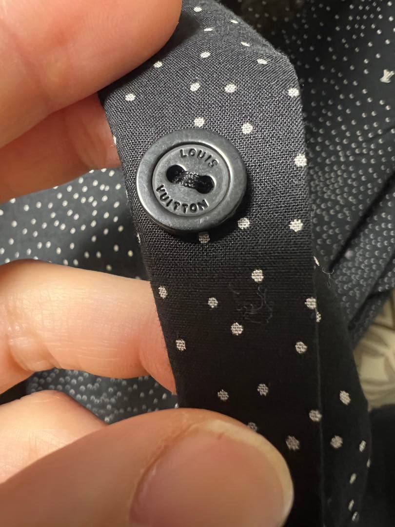 ルイ・ヴィトン ドット柄長袖シャツ
