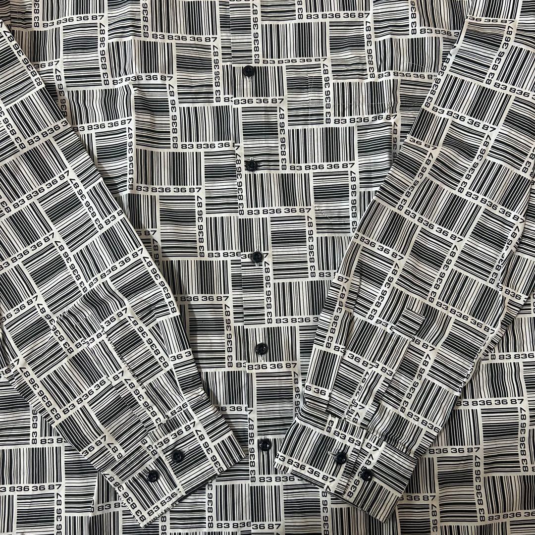 ヴェトモンVETEMENTS バーコードモノグラム　シャツ　XSサイズ　美品