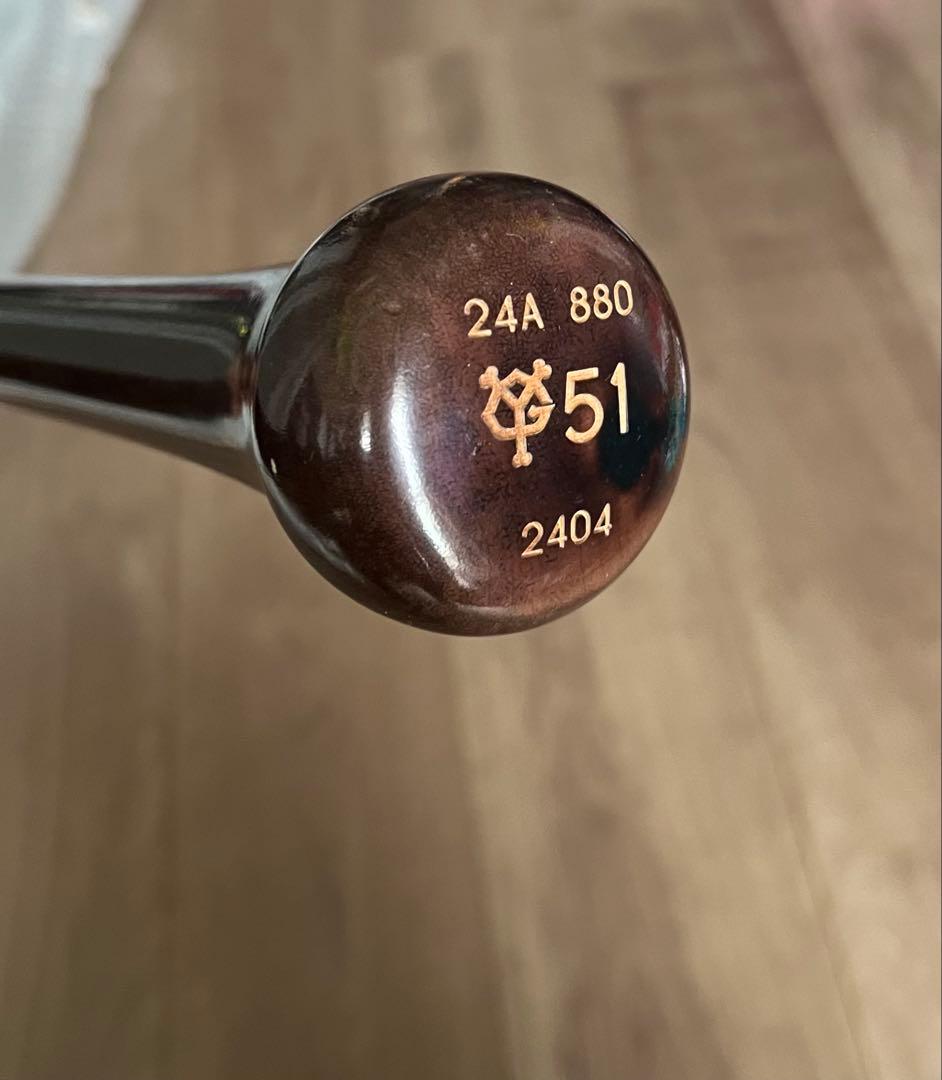 読売ジャイアンツ　巨人　浅野翔吾 #51　バット NPBマーク 支給品　実使用