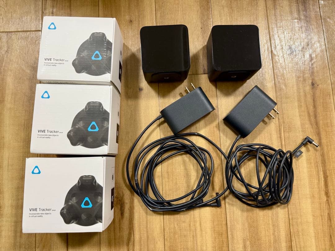【VRフルトラ】VIVE Tracker(2018) ×3個、BS1.0×2個