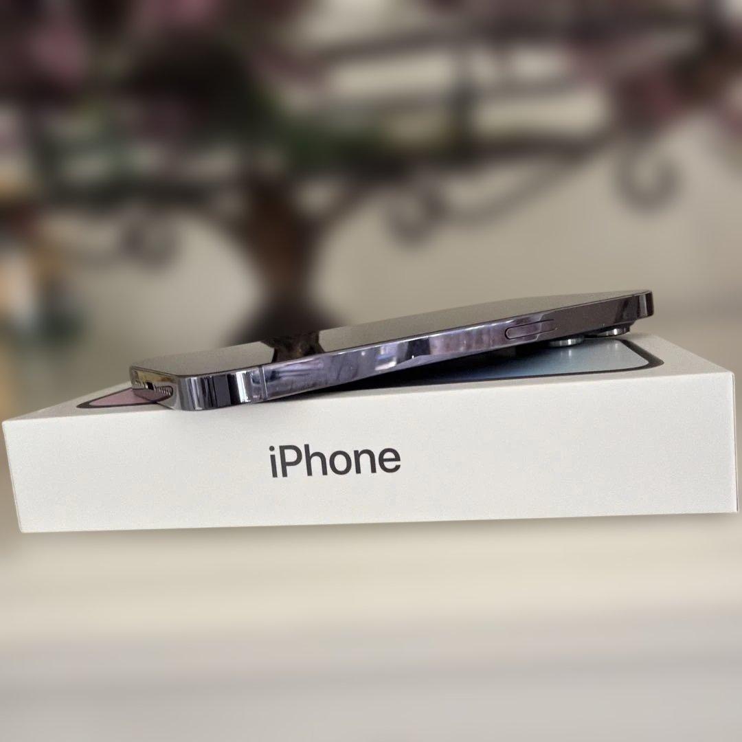 【美品］iPhone14pro Deep Purple 256GB パープル