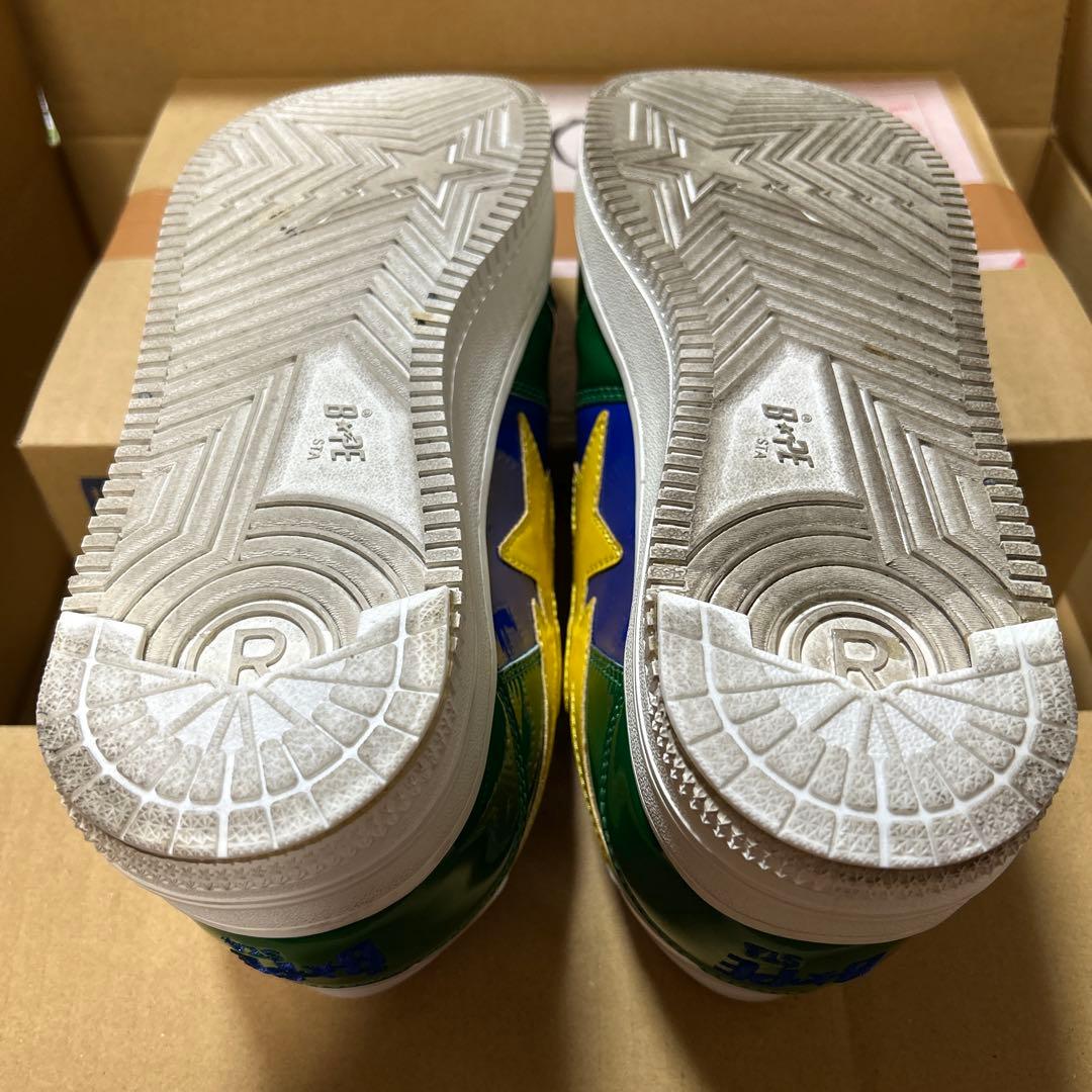 A BATHING APE エナメル　BAPESTA ブラジルカラー　28cm