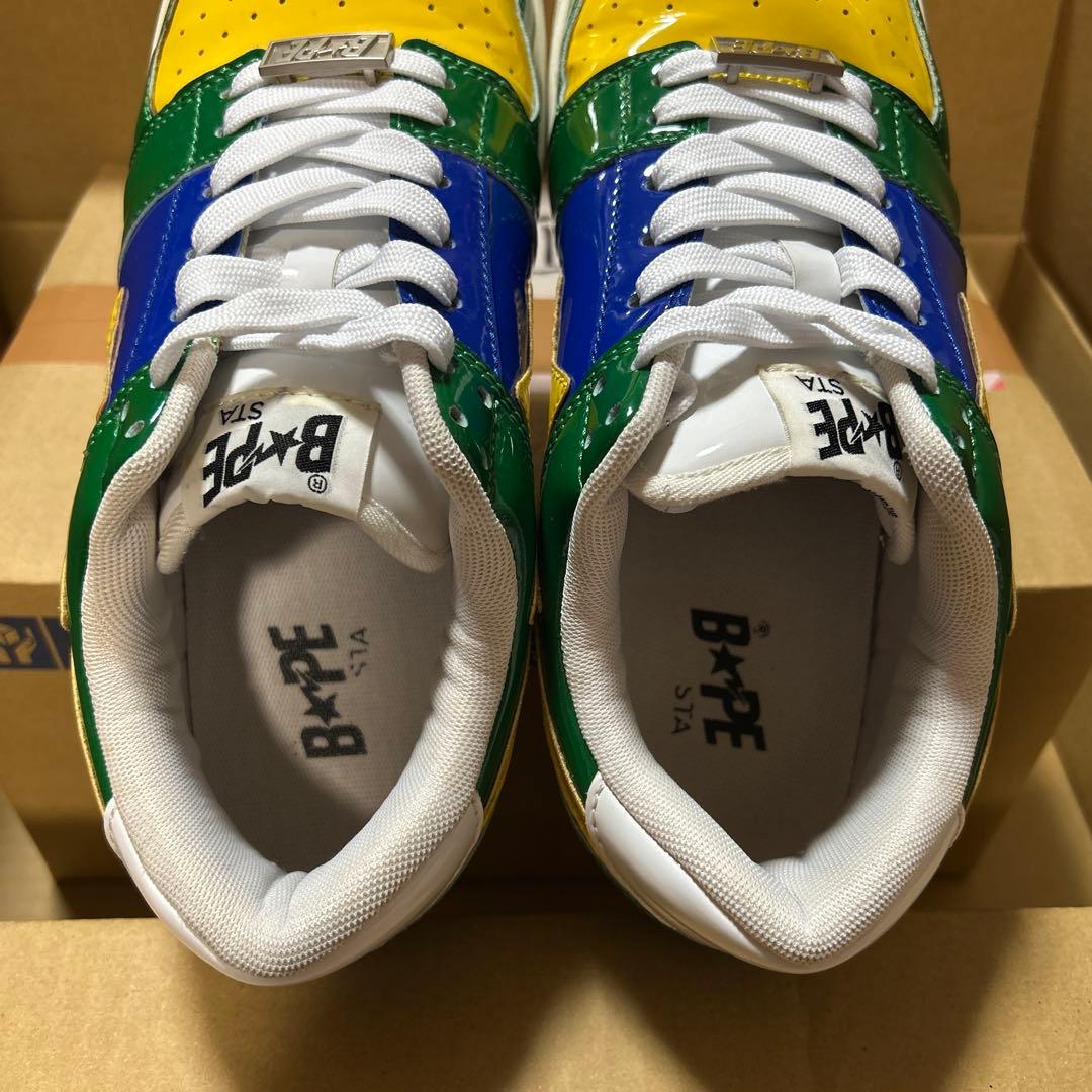 A BATHING APE エナメル　BAPESTA ブラジルカラー　28cm