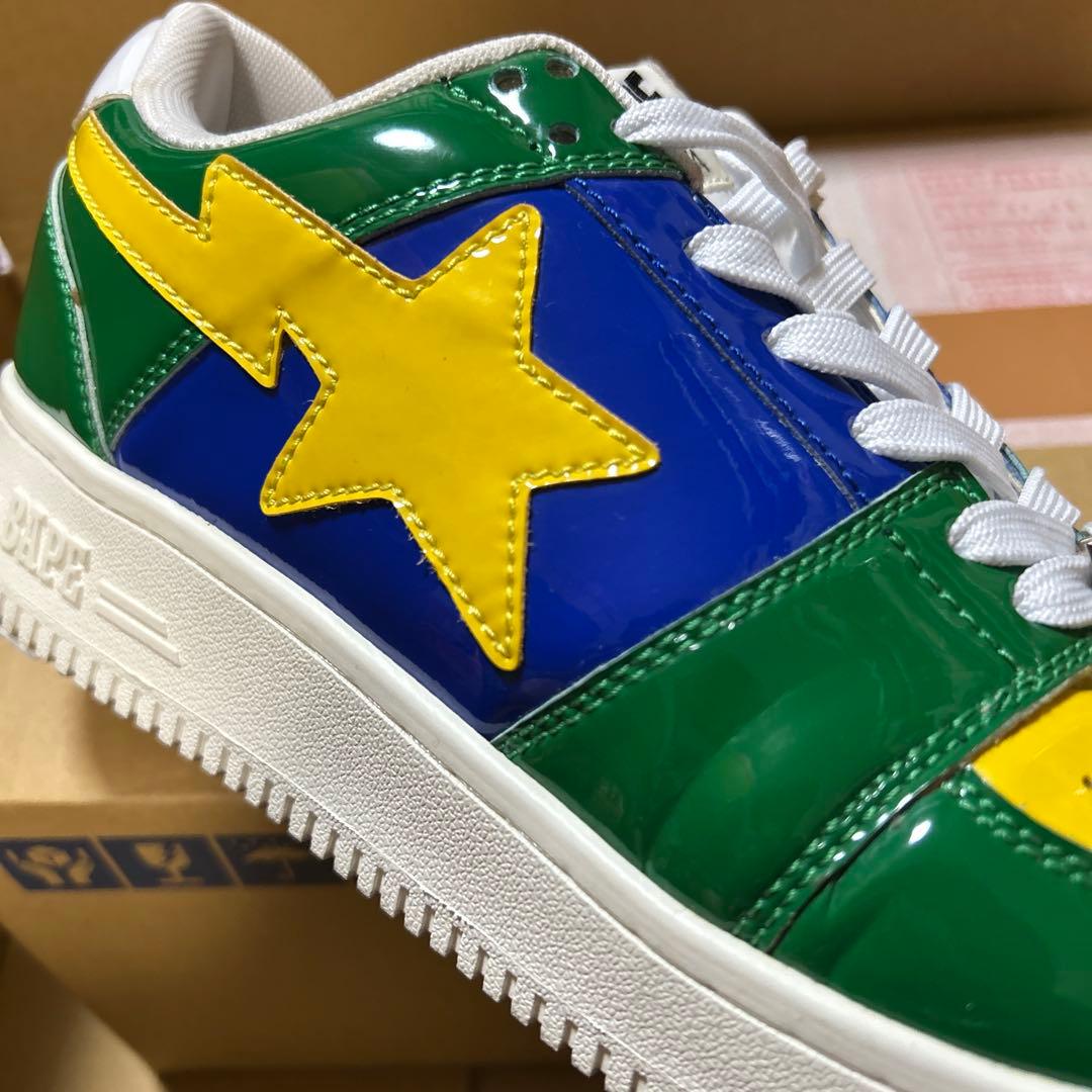 A BATHING APE エナメル　BAPESTA ブラジルカラー　28cm