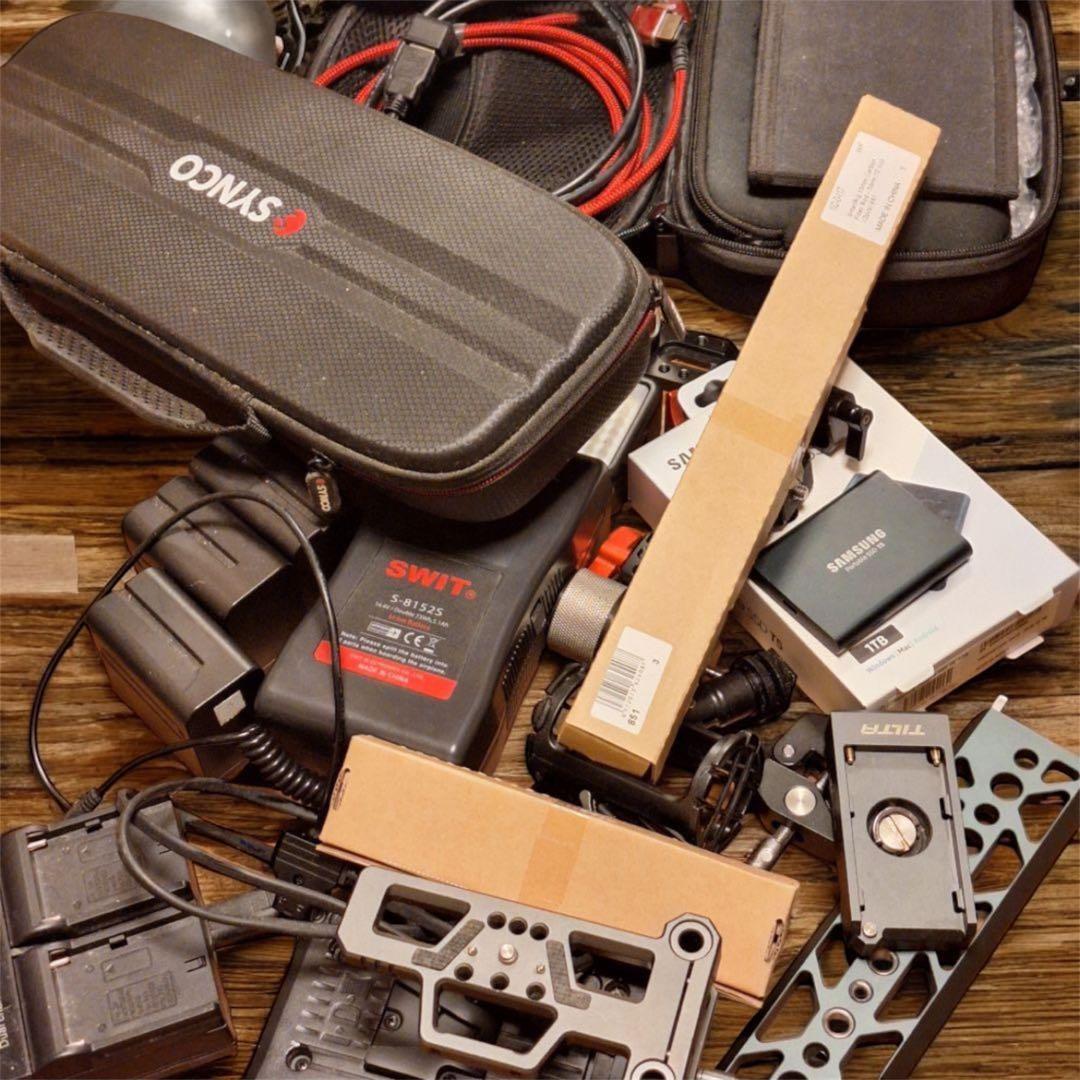 BMPCC リグ備品/モニター/ショットガンマイク/フネ/など