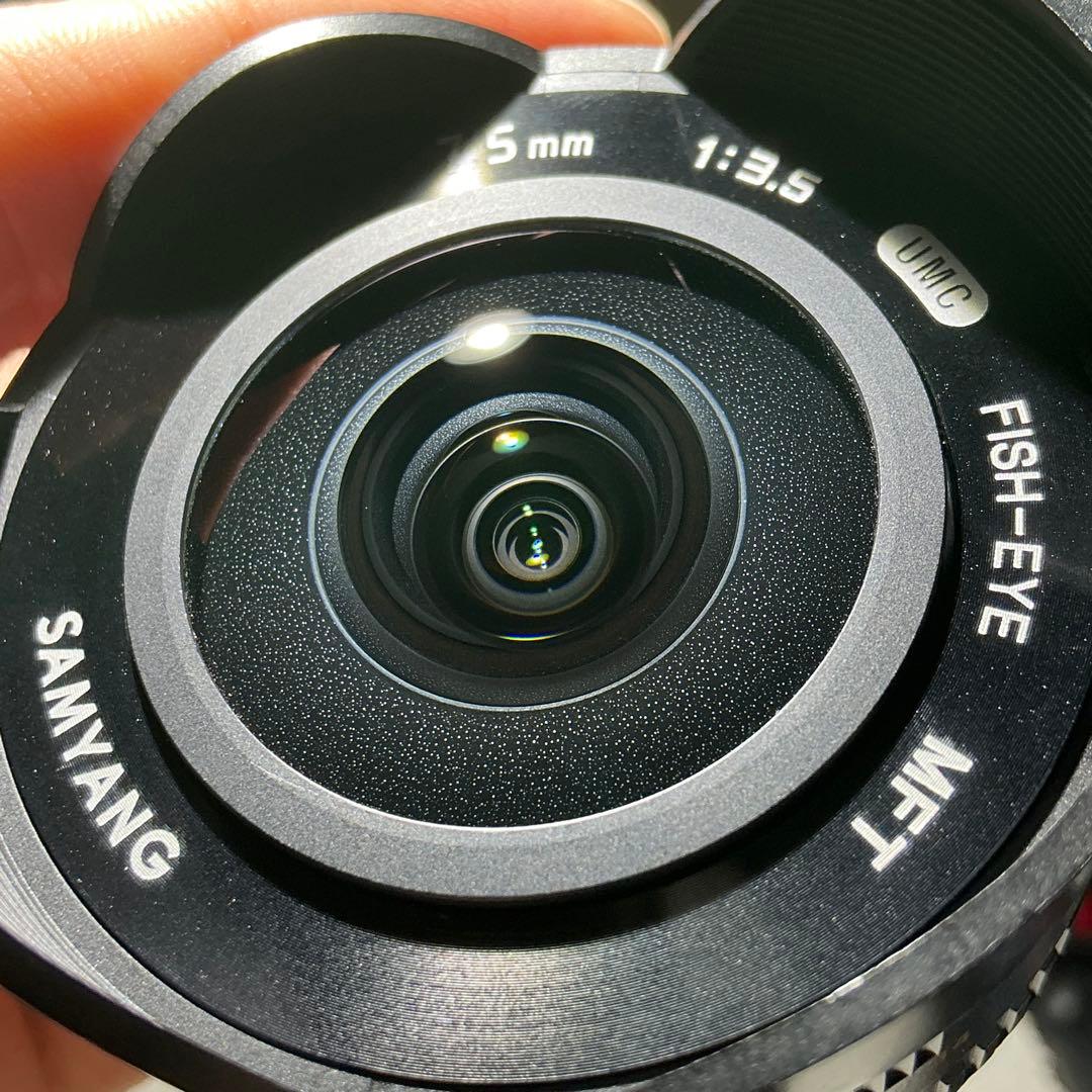【中古】SAMYANG 8mm F3.5 Fish-eye MFTレンズ