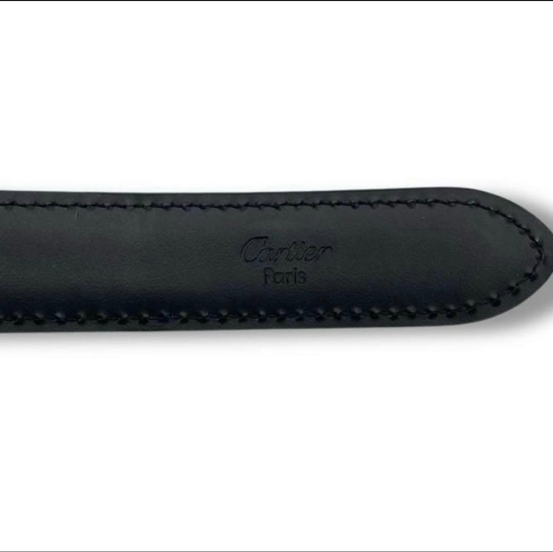 美品 Cartier カルティエ タンク ナローベルト ブラック レザー 黒