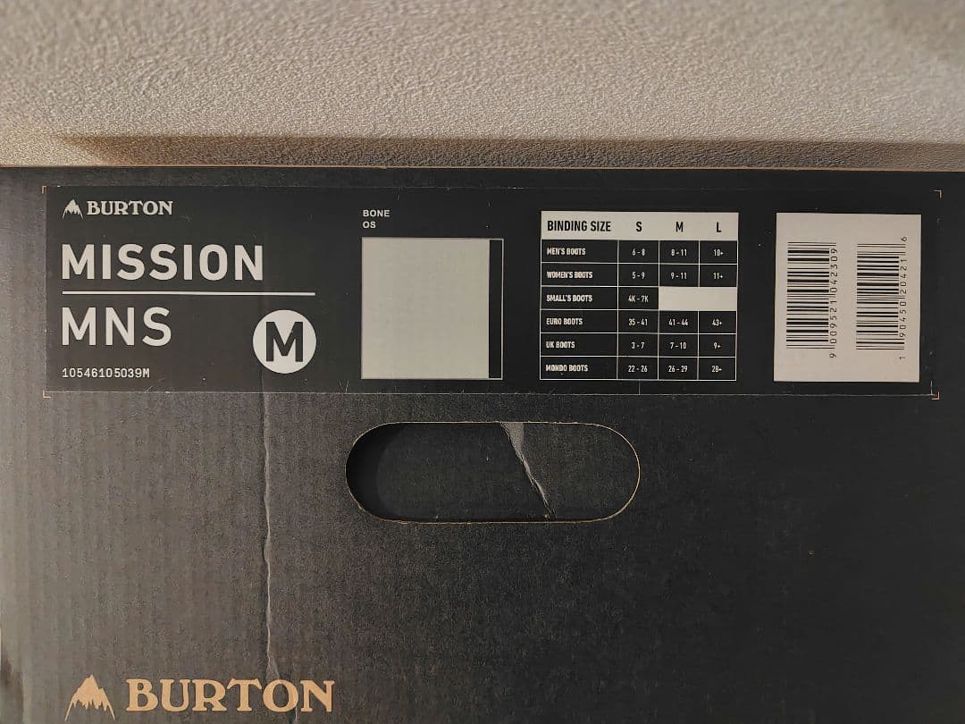 Burton ビンディング MISSION Mサイズ