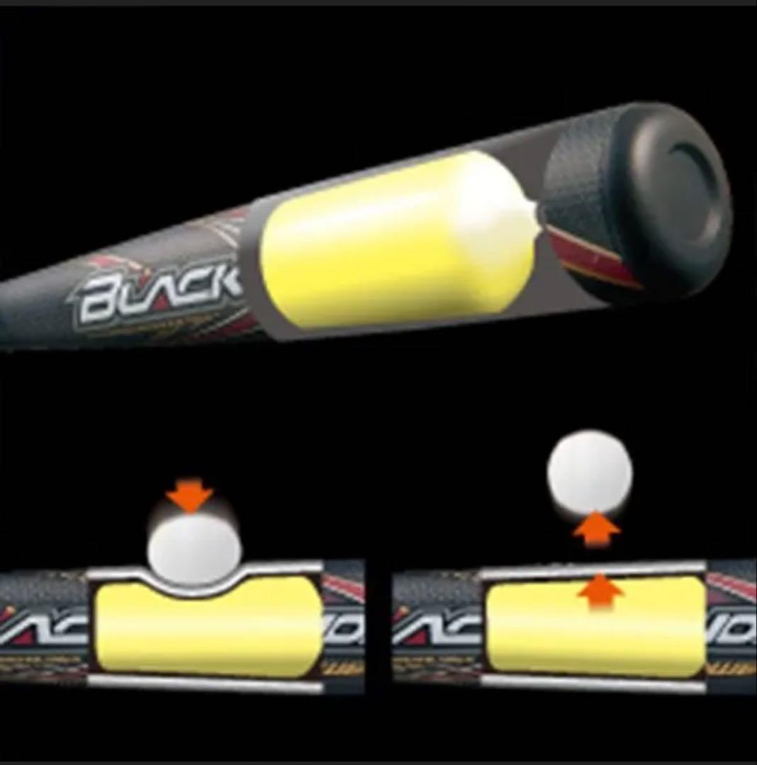 少年軟式用FRP製バット ブラックキャノンAパワー(78㎝)　BCT75378