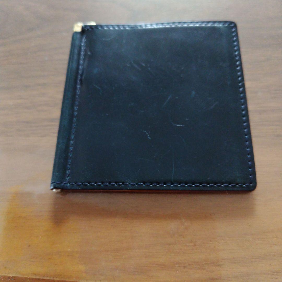 GANZO レザー マネークリップ 黒