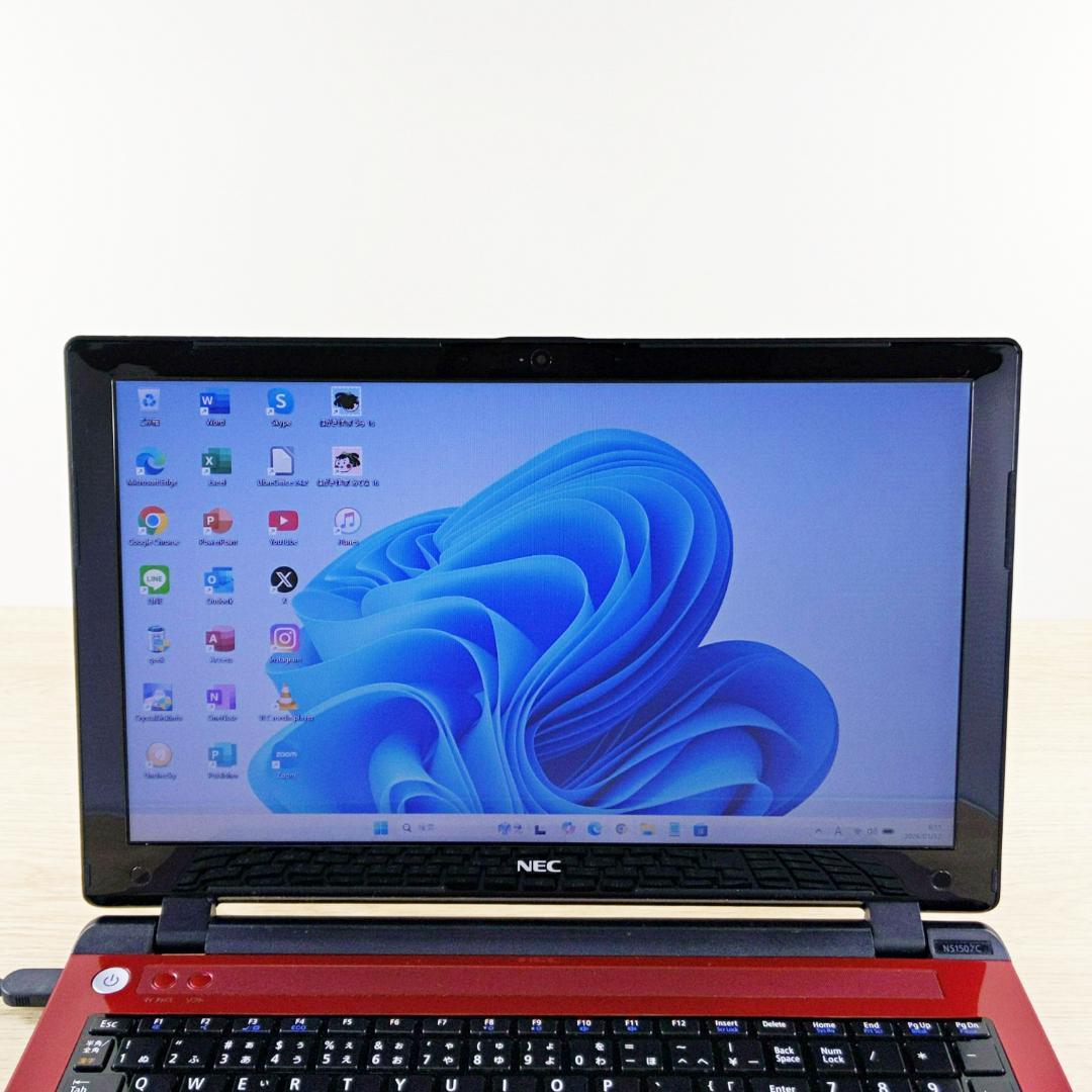 美品☆快適SSD☆最新Win11 NECノートパソコン 初期設定済み カメラ付き