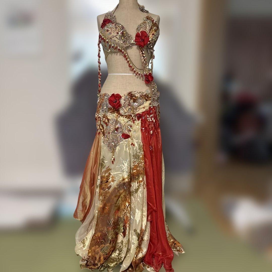 赤と金のベリーダンスセットアップ