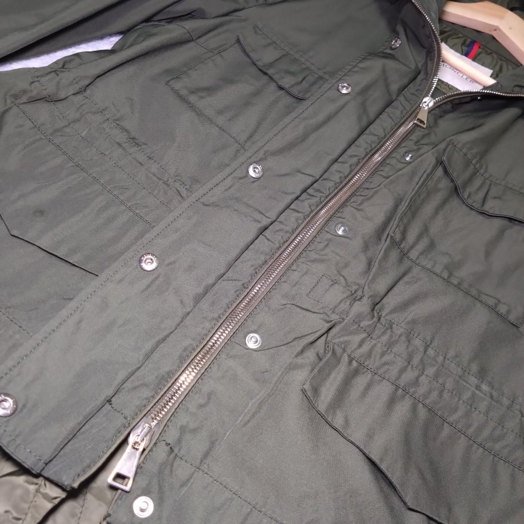 美品モンクレール、モッズコートジャケット、ダブルジップ、ルーマニア、QRコード