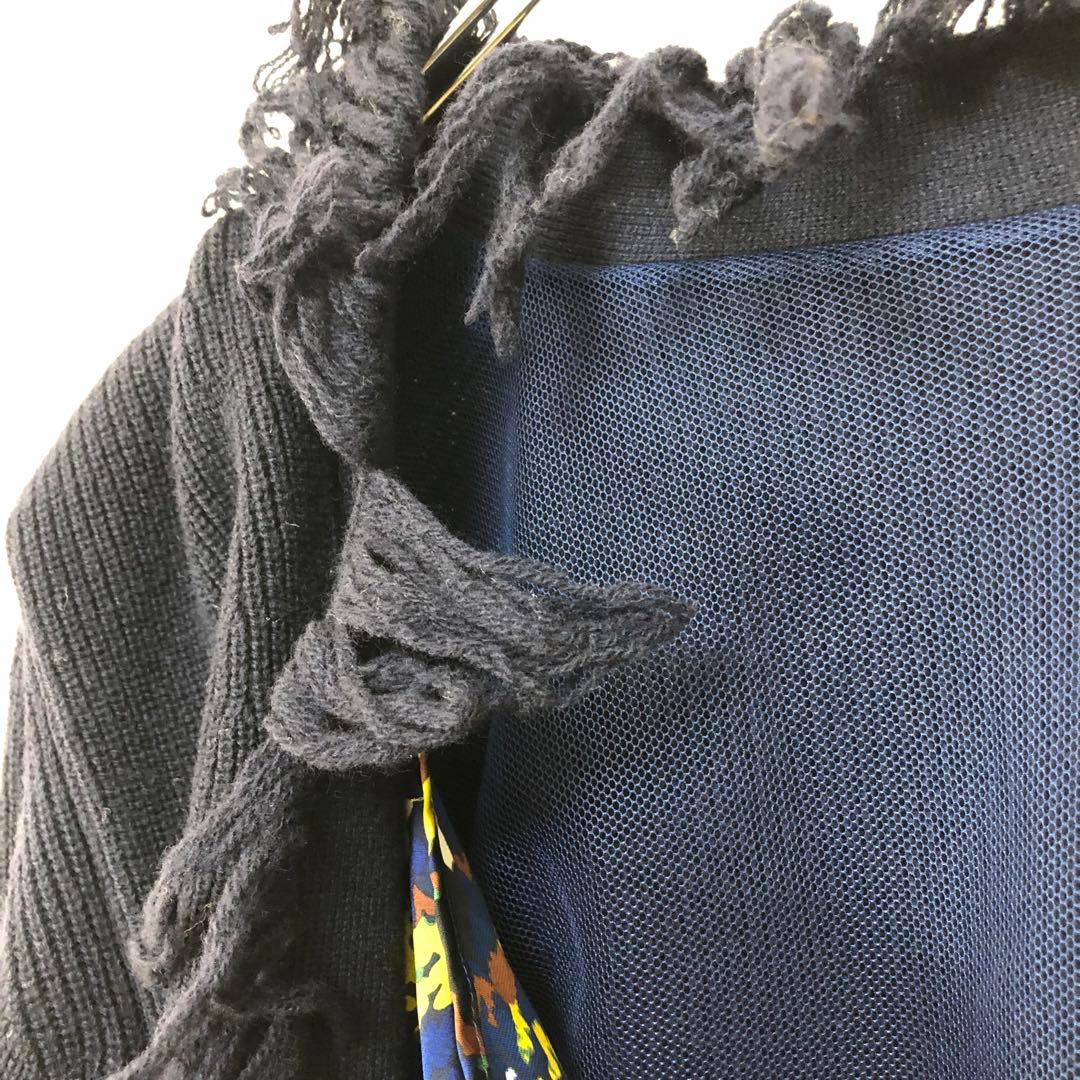 SACAI サカイ 2018AW-PRE 異素材ドッキング ニットトップス