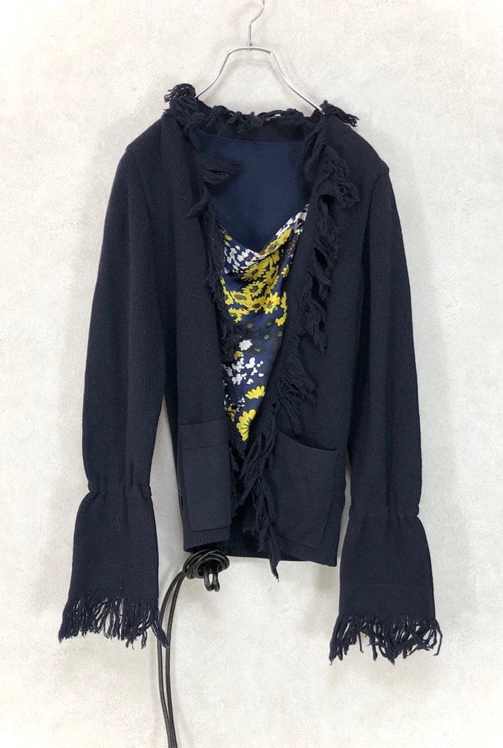 SACAI サカイ 2018AW-PRE 異素材ドッキング ニットトップス