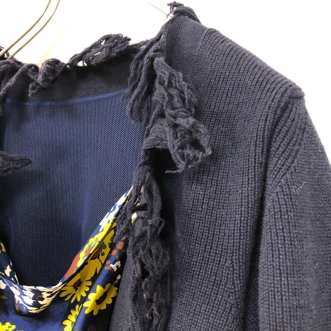 SACAI サカイ 2018AW-PRE 異素材ドッキング ニットトップス