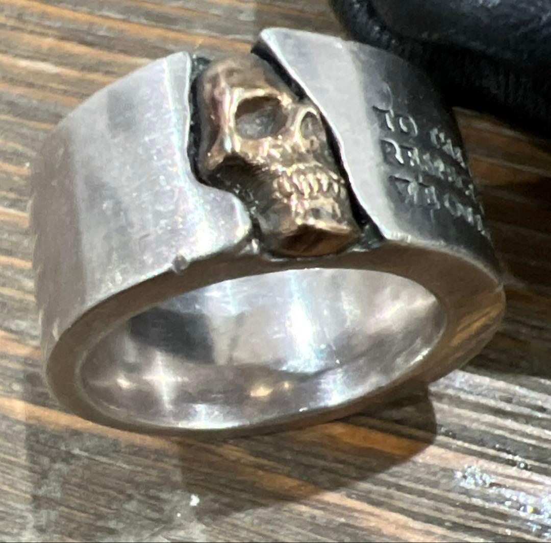 ドクターモンローメッセージスカルリング